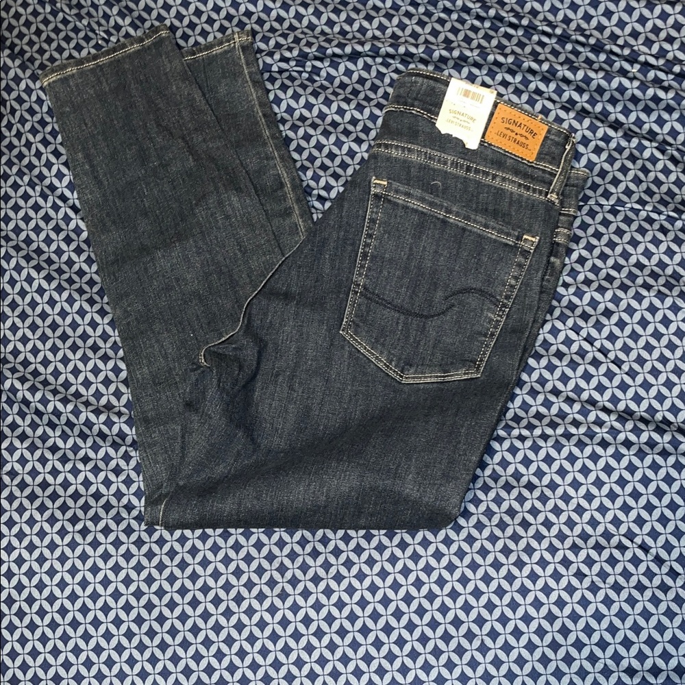 Levi's Woman’s Dark Blue Slim Straight  Skinny Jeans